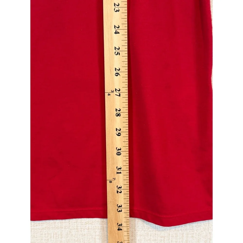 Secret‎ Treasures Red Reindeer Games Christmas Nightgown Sleep Shirt Womens S/M